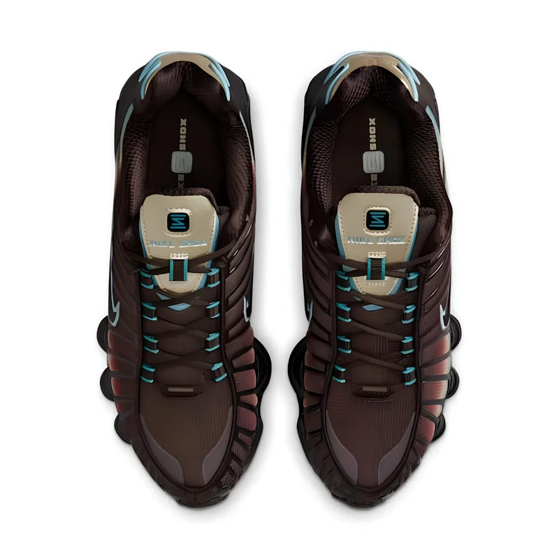 Nike Shox TL Velvet Brown Denim Turquoise